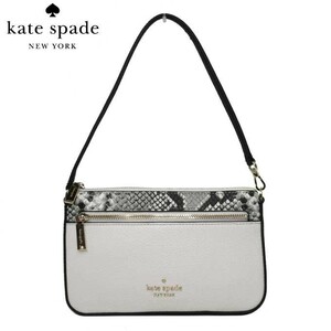 ケイトスペード ポーチ kate spade レイラ レザー パイソンプリント コンバーチブル トップ ハンドルポーチ KA602 960 レディース 