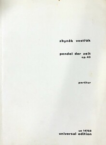 ヴォストルシャーク pendel der zeit Op.40 輸入楽譜 Vostrak スコア 洋書