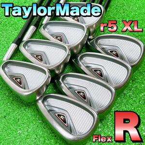 TaylorMade　テーラーメイド r5 XL メンズアイアン ゴルフクラブ　フレックス　R 豪華８本セット