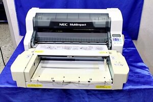 NEC/ドットインパクトプリンター ◇MultiImpact 700JAN/カットシートフィーダー+リアトレイ付き◇ 40149Y