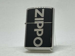 送料無料 ZIPPO[ジッポー]両面加工 ZIPPO LOGO / BLACK ZIPPOロゴ ブラック 2BK-Z