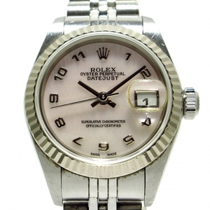 ROLEX(ロレックス) 腕時計 デイトジャスト 79174NA レディース SS×K18WG/17コマ ピンクシェル