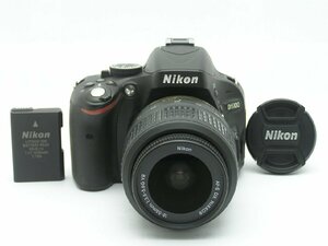 ★ハローカメラ★0615 Nikon D5100 (AF-S 18-55mm F3.5-5.6G VR)付 1620万画素【本体とバッテリーのみ】難有 動作品 1円スタート 即決有り