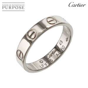 カルティエ Cartier ミニラブ #49 リング K18 WG ホワイトゴールド 750 指輪 Mini Love Ring 90229698