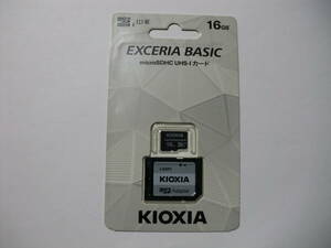 未開封品・未使用品　microSDHCカード　16GB　KIOXIA　メモリーカード 　microSDカード