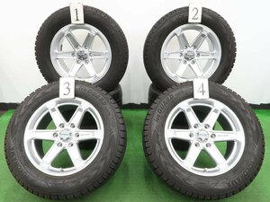 4本 weds キーラー 18インチ 8J+25 139.7 スタッドレス ヨコハマ アイスガード G075 2021年 265/60R18 プラド 150 120 ハイラックス サーフ