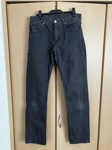 リーバイス　LEVI STRAUSS&CO. 505 W30 L30 チェック？柄　30インチ　デニム 