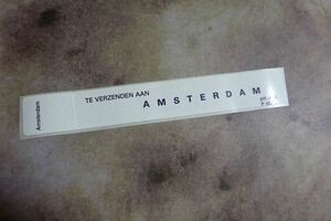 海外紙もの　希少　オランダ　Ptt Post 郵便ラベル　AMSTERDAM　シール　20枚