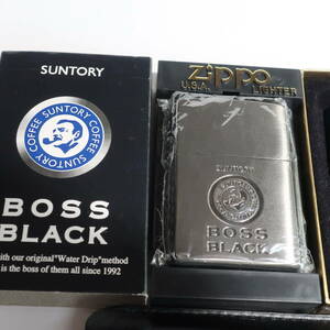 ZIPPO BOSS ブラックZippo 2000年製 未使用 サントリー コーヒー