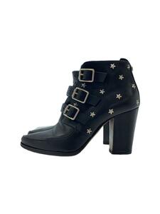 JIMMY CHOO◆ショートブーツ/35/BLK/レザー