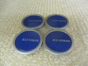 BS ブリヂストン ECO FORME エコ フォルム アルミホイール用 青 ブルー 中古センターキャップ 4個/4枚