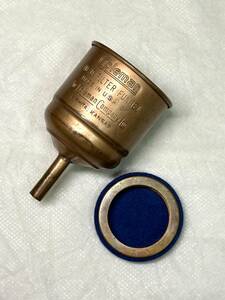 【美品】コールマン 1940年代 カッパー 銅製 No.0ファンネル ブルーフィルター付き Coleman Filter Funnel 221122JN2428G