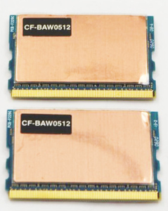 【中古】Panasonic 純正メモリ PC2-4200/DDR2-533 CF-BAW0512 512mb 2枚セット　計1GB DDR2 SDRAM 172Pin