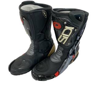 【即決】 SIDI シディー レーシングブーツ 40サイズ ブラック系 黒系 8232-100