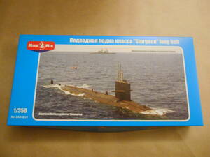 〔全国一律送料290円込〕1/350 Micro-Mir スタージョン級原潜 ロング船体