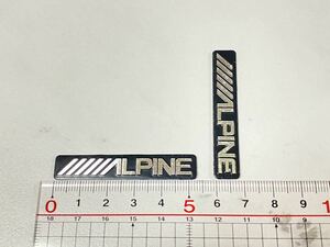 アルパイン　alpine エンブレムステッカー　スピーカーなどに　２枚セット