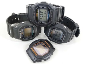 ジャンク 4点セットまとめて CASIO カシオ G-SHOCK Gショック DW-5600E G-5600E DW-5600 GW-M5600R デジタル 腕時計