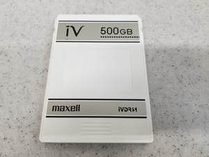 あ//J6726 maxell 日立マクセル　カセットハードディスク　iVDR-S 規格対応　500GB 動作品