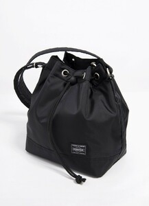 COMME des GARCONS　porter ホリデー　巾着バッグ　黒　ギャルソン　ポーター