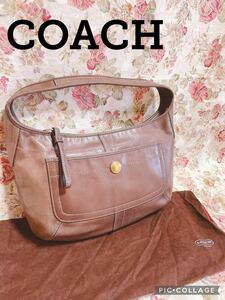 H577 正規　COACH コーチ　ブラウン　革　11283 金具　ゴールド