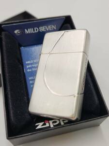【貴重】〈世界初生産 A-10〉Zippo ジッポー MILD SEVEN マイルドセブン 2010年製 ARMOR SLIM アーマー スリム 希少品 ケース 保証書付き