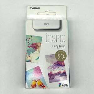 【80】CANON キヤノン用ZINKフォトペーパー 50枚入り inSPIC ZP-2030-50 開封未使用品