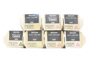 未使用 RICOH 純正 トナー C6003 3色7本（マゼンタ×4 / イエロー×2 / ブラック×1 ） リコー ITNM1DS0O8GB-YR-N17-byebye