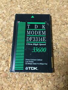 A798)TDK MODEM DF3314E モデム カード 33600bps PCMCIA
