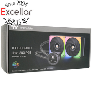 Thermaltake製 水冷一体型CPUクーラー TOUGHLIQUID Ultra 280 RGB CL-W371-PL14SW-A [管理:1000027608]