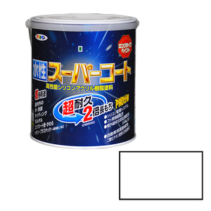 多用途 水性スーパーコート アサヒペン 塗料・オイル 水性塗料1 1.6L ツヤケシシロ