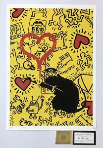 DEATH NYC アートポスター 世界限定100枚 バンクシー Banksy ポップアート ペイントネズミ キースヘリング Keith Hering 限定 現代アート 