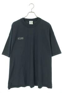 ヴェトモン VETEMENTS 24SS UE64TR600NN サイズ:S インサイドアウトエンブロイダリーロゴTシャツ 新古品 SB01