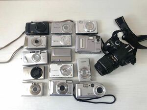 デジタルカメラ 15点まとめて　Nikon Canon CASIO FUJIFILM SONY Panasonic 中古現状品