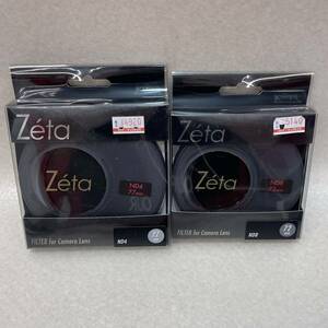 K3047★中古未使用品★ Kenko Tokina レンズフィルター Zeta ND4 77mm、ND8 72mm