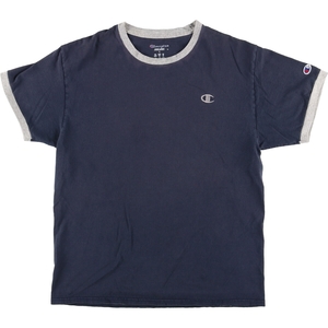 古着 チャンピオン Champion AUTHENTIC リンガーTシャツ メンズL /eaa427821