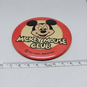 レア　70年代　ミッキーマウス・クラブ　缶バッチ
