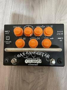 ※美品　ORANGE ( オレンジ ) / Bax Bangeetar Guitar Pre-EQ BLACK エフェクター