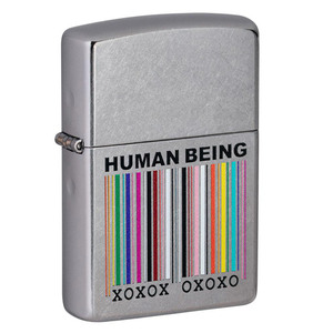 ジッポー オイルライター アメリカ加工 #PF49578 Human Being&ギフトボックスセット（オイル＋フリント+BOX）