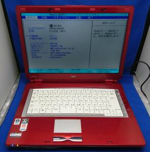 NEC LaVie LL560/M PC-LL560MG6RD WindowsVista/Athlon64 X2 1.9GHz/2GB/DVDマルチ/15.6 レッド ジャンク