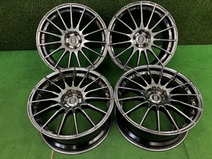 大阪OT5512A☆ENKEI エンケイ RS05 18x8J +48 5H/100 18インチ ホイールのみ 4本セット 売切り!