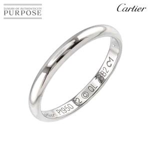 カルティエ Cartier 1895 クラシック バンド #52 リング 幅3.8mm Pt プラチナ 指輪 Classic Ring 90168000