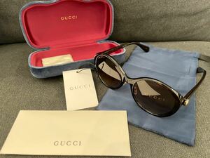 グッチ GUCCI サングラス　ブラウン　未使用　メガネケース