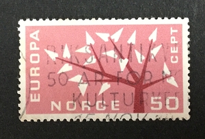 ノルウェーの切手 C.E.P.T.- Tree 1962.9.17発行