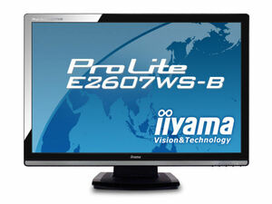 T3808 iiyama ProLite E2607WS/PLE2607WS-B1 25.5インチ ワイド 液晶ディスプレイ WUXGA(1920x1200)/ノングレア/HDMI