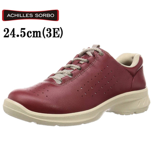 ASC4190 レッド 24.5cm アキレス ソルボ レディース 靴 ウォーキングシューズ 3E Achilles SORBO 婦人 本革 牛革 レザー01