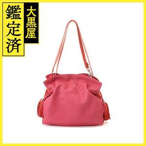 LOEWE ロエベ フラメンコ30 ピンク ラムスキン ショルダーバッグ　380.82.E16【436】2143200560061