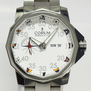 【中古】CORUM アドミラルズカップ コンペティション 自動巻き SS ホワイト文字盤 947.931.04