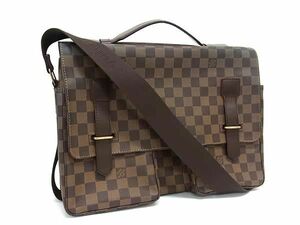 1円 LOUIS VUITTON ルイヴィトン N42270 ダミエ ブロードウェイ 2WAY ハンドバッグ ショルダー 斜め掛けかばん ブラウン系 FD0001