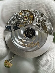 【可動品】Breitling クロノマット クロノグラフ 自動巻き ムーブメント 6592 YGリューズ・風防・機止めネジ付き【現状】№62756