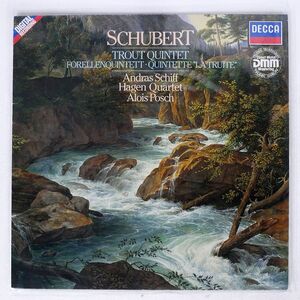 独 SCHIFF, QUARTET, POSCH/SCHUBERT : “TROUT” QUINTET/DECCA 643131 LP